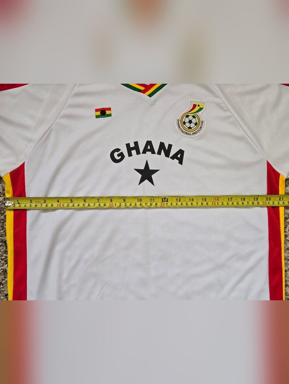 Ghana Soccer Team Jersey FIFA 2012 World Cup White Jersey Men's Size XXXL *RARE* - Picture 11 of 13